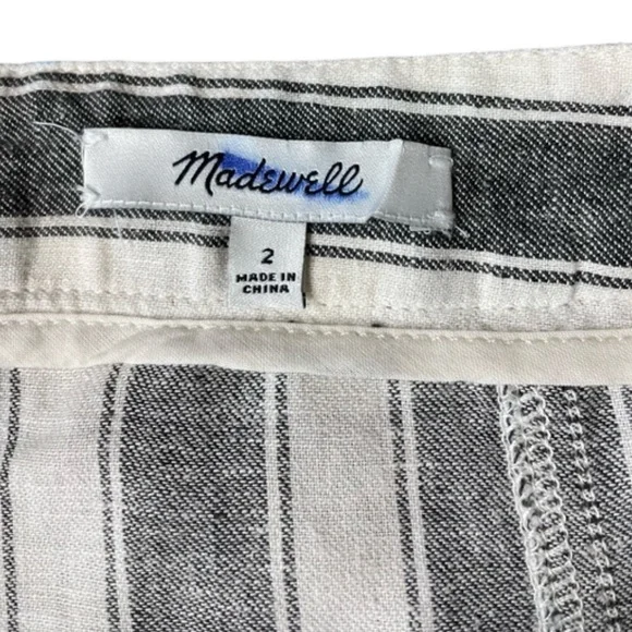 EUC Madewell Striped Lace-Up Mini Skirt (T) - Picture 11 of 13